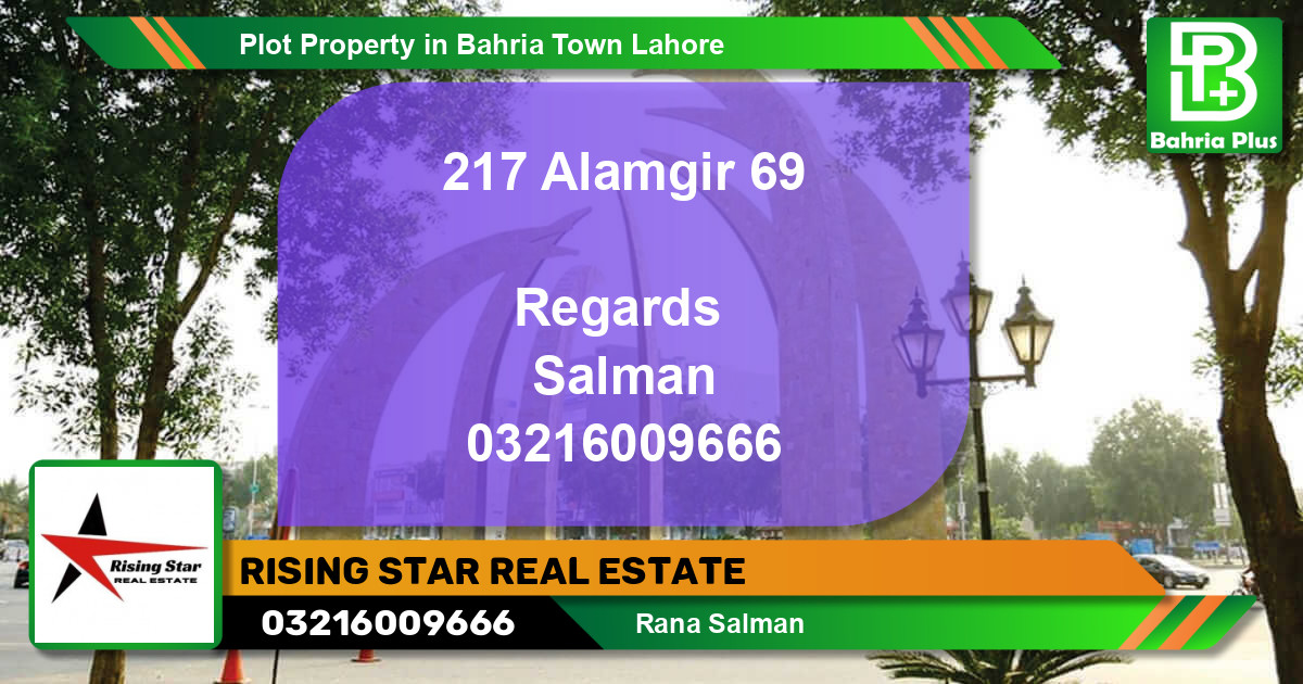 Residential Plot for Sale in Bahria Town, Lahore - (BP-76746)