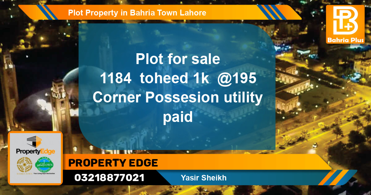 Residential Plot for Sale in Bahria Town, Lahore - (BP-76765)