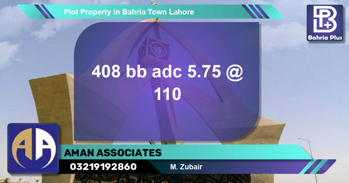 Residential Plot for Sale in Bahria Town, Lahore - (BP-76799)