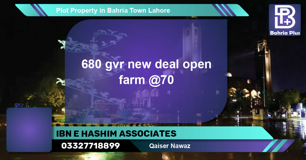 Residential Plot for Sale in Bahria Town, Lahore - (BP-76806)