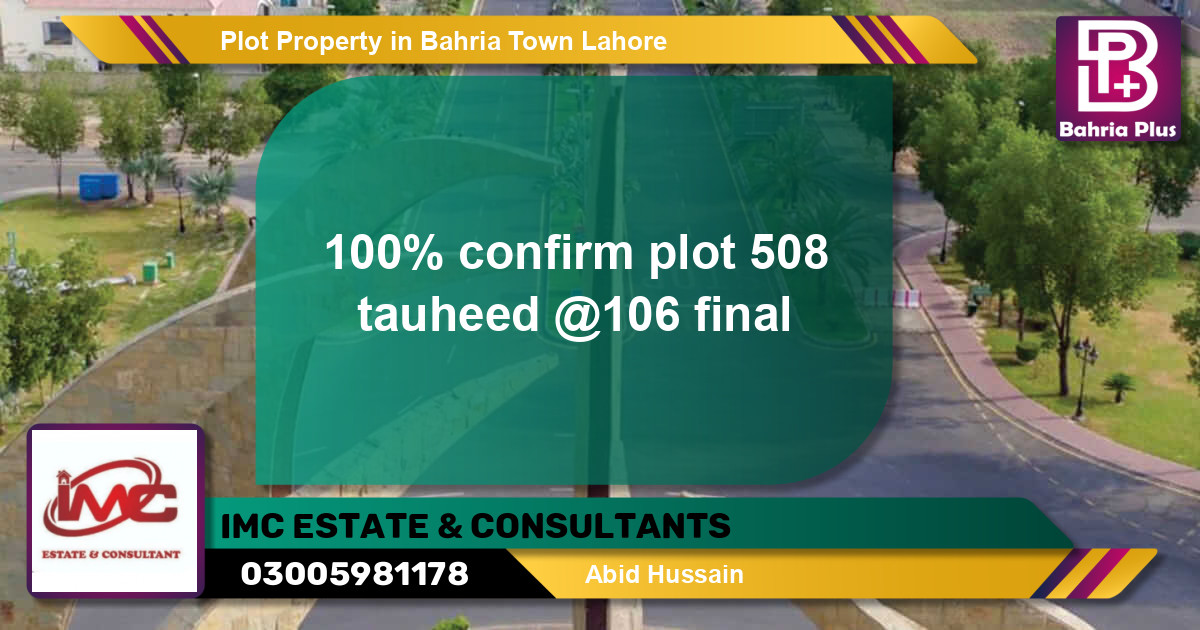 Residential Plot for Sale in Bahria Town, Lahore - (BP-76813)