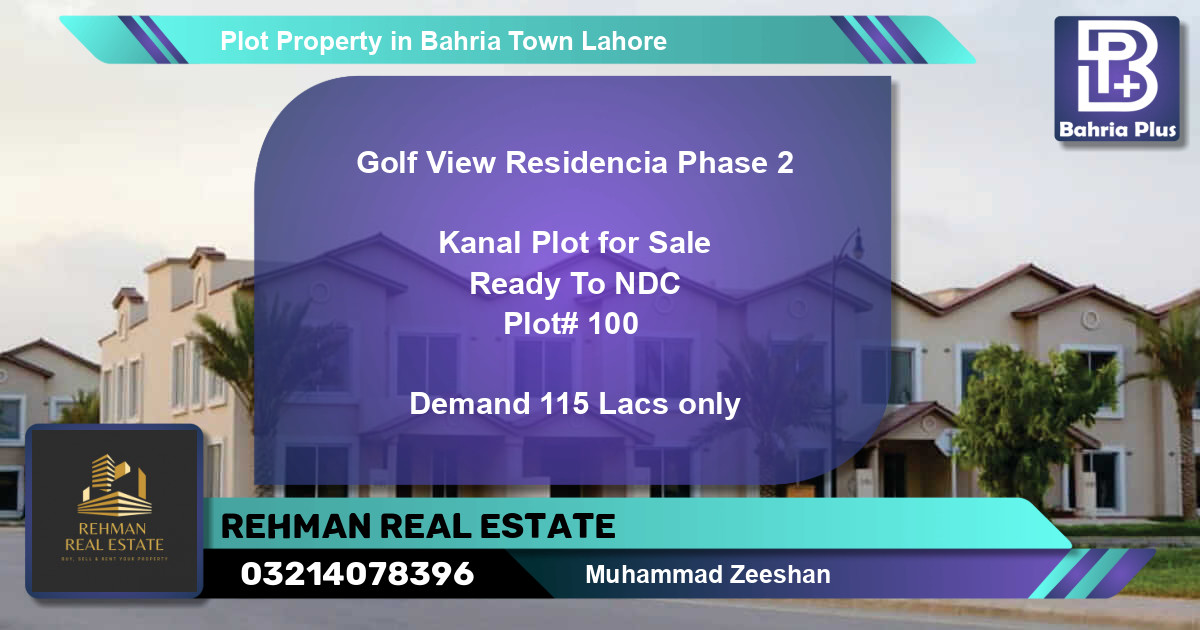 Residential Plot for Sale in Bahria Town, Lahore - (BP-76815)