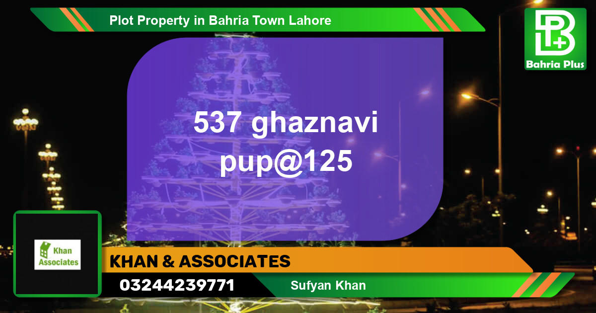 Residential Plot for Sale in Bahria Town, Lahore - (BP-76820)