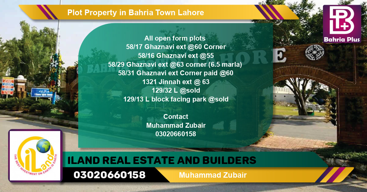 Residential Plot for Sale in Bahria Town, Lahore - (BP-76826)