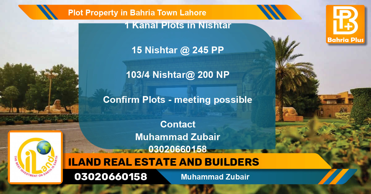Residential Plot for Sale in Bahria Town, Lahore - (BP-76828)