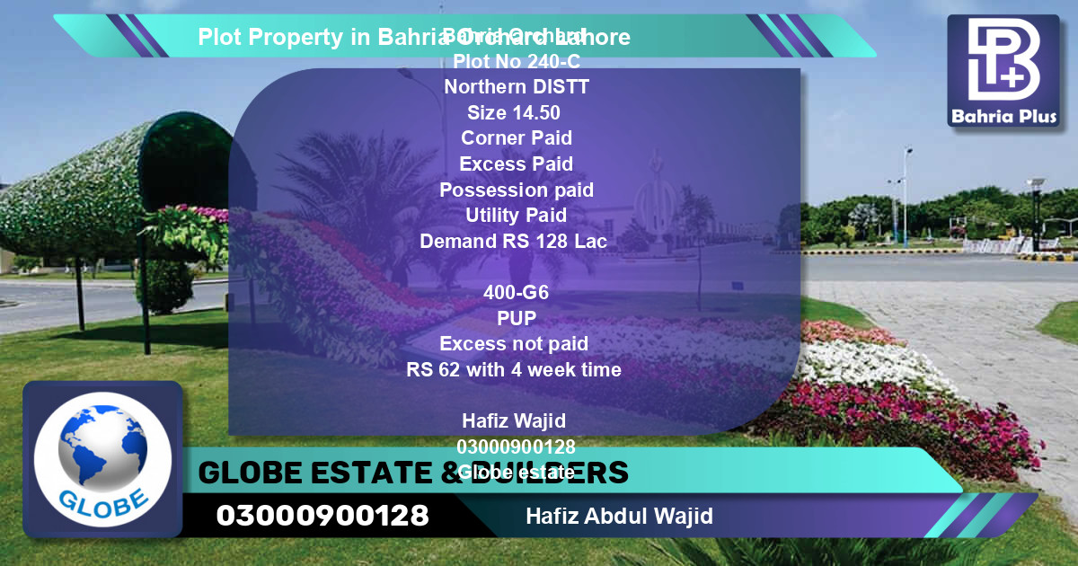 Residential Plot for Sale in Bahria Orchard, Lahore - (BP-76840)