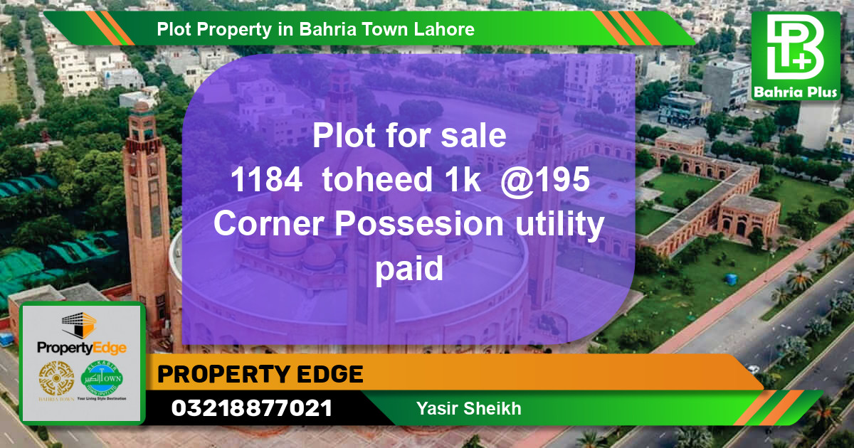 Residential Plot for Sale in Bahria Town, Lahore - (BP-76887)