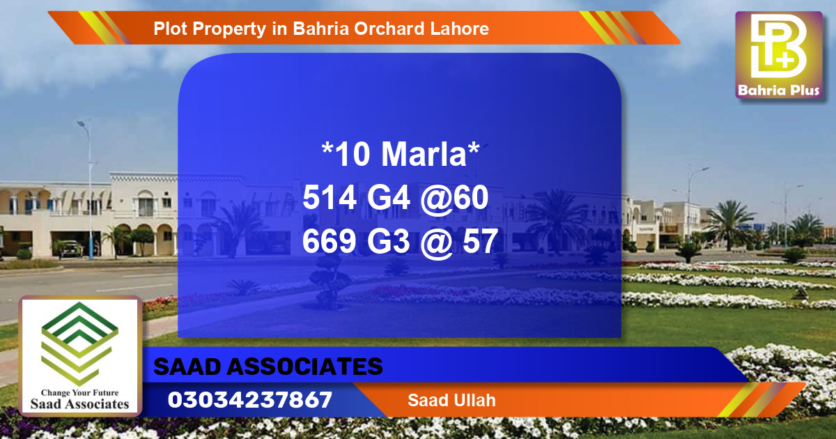 Residential Plot for Sale in Bahria Orchard, Lahore - (BP-76908)