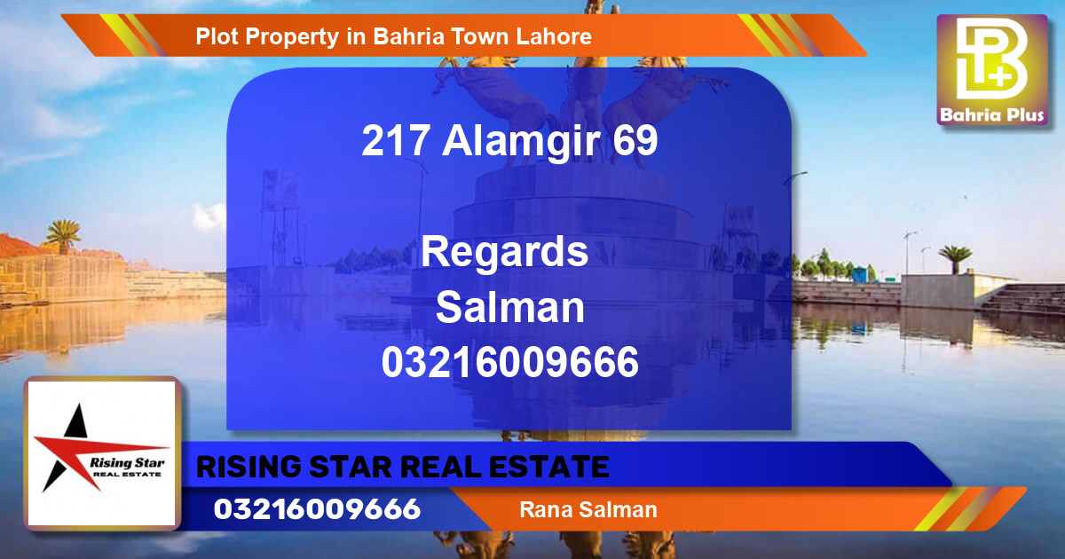 Residential Plot for Sale in Bahria Town, Lahore - (BP-76923)