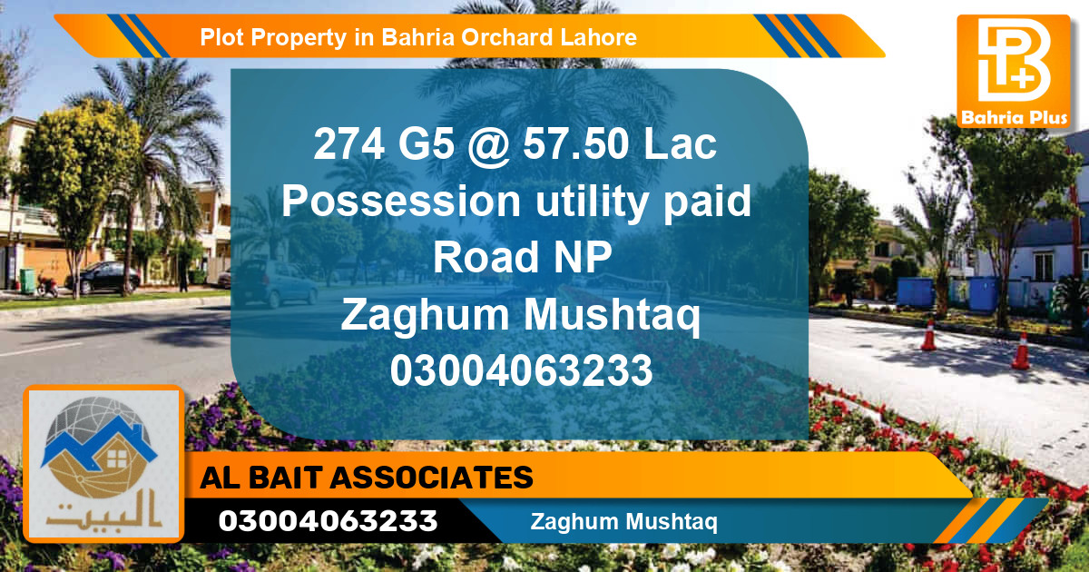 Residential Plot for Sale in Bahria Orchard, Lahore - (BP-76957)