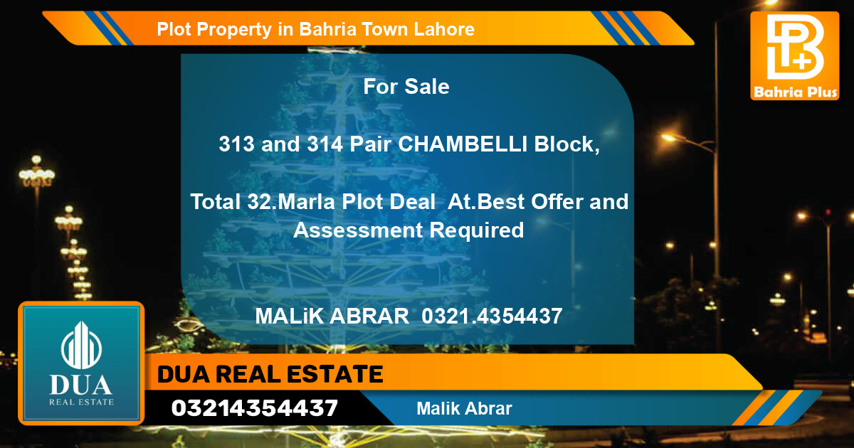 Residential Plot for Sale in Bahria Town, Lahore - (BP-76997)