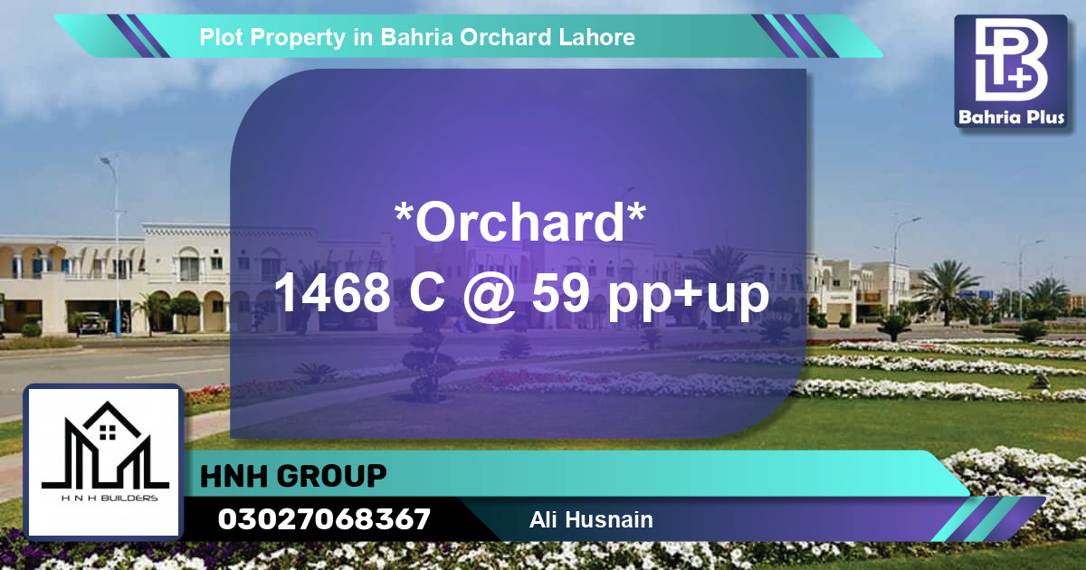 Residential Plot for Sale in Bahria Orchard, Lahore - (BP-77015)
