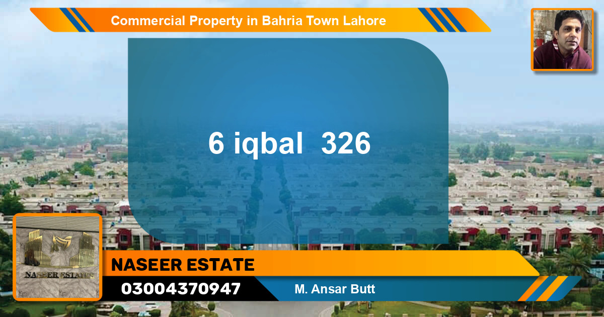 Commercial Property for Sale in Bahria Town, Lahore - (BP-77027)