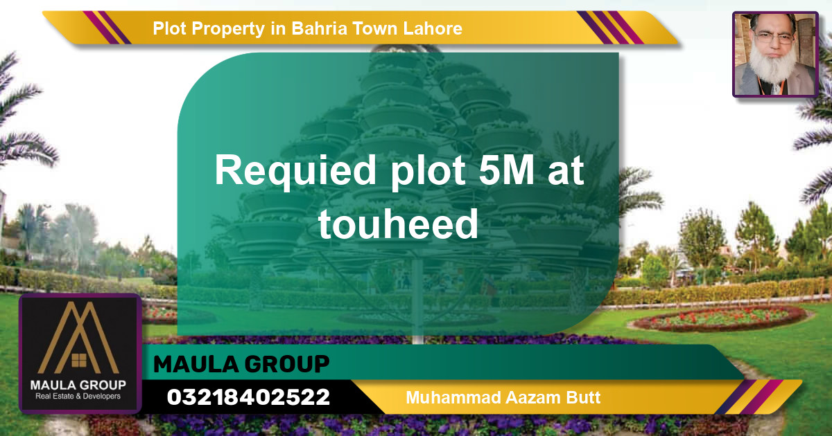 Residential Plot for Sale in Bahria Town, Lahore - (BP-77031)