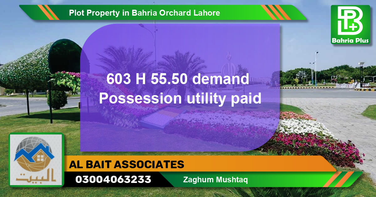 Residential Plot for Sale in Bahria Orchard, Lahore - (BP-77038)
