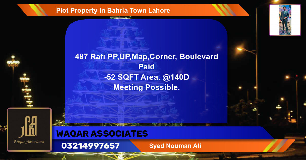 Residential Plot for Sale in Bahria Town, Lahore - (BP-77046)