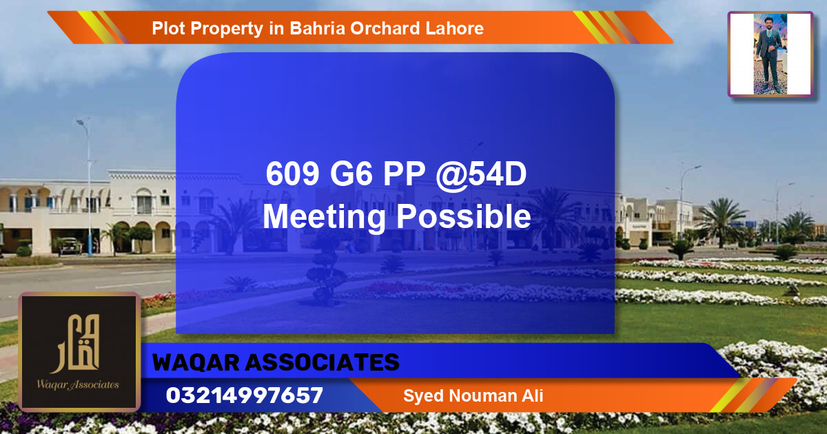 Residential Plot for Sale in Bahria Orchard, Lahore - (BP-77047)