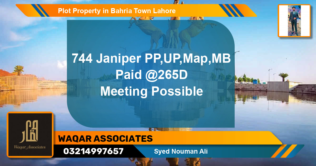 Residential Plot for Sale in Bahria Town, Lahore - (BP-77056)