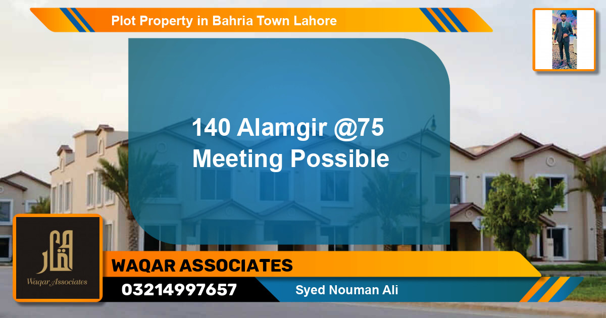 Residential Plot for Sale in Bahria Town, Lahore - (BP-77058)
