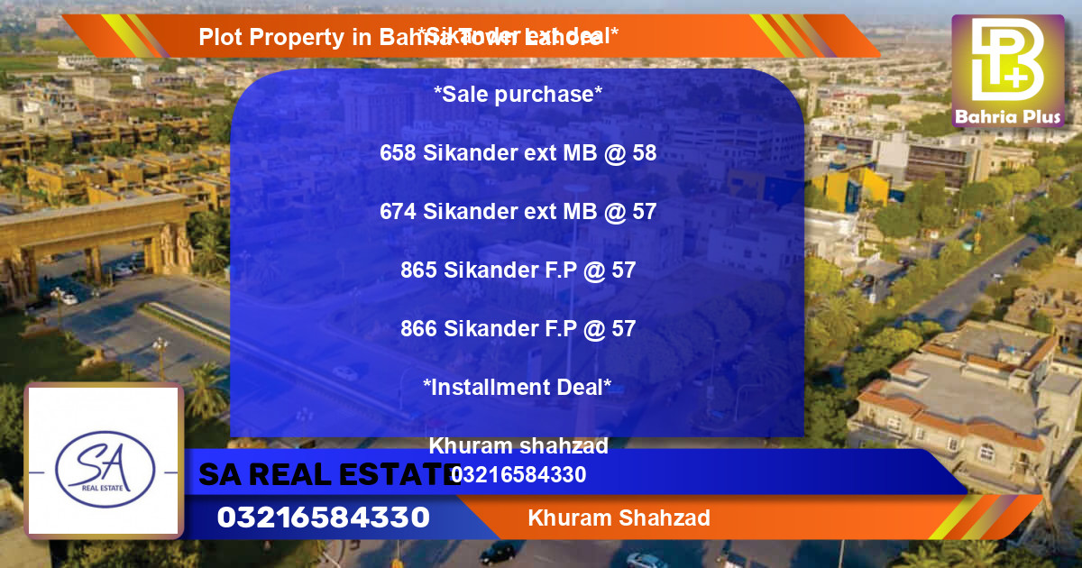 Residential Plot for Sale in Bahria Town, Lahore - (BP-77098)