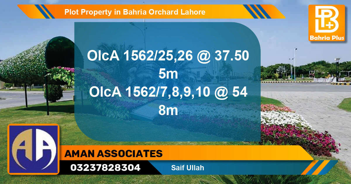 Residential Plot for Sale in Bahria Orchard, Lahore - (BP-77132)