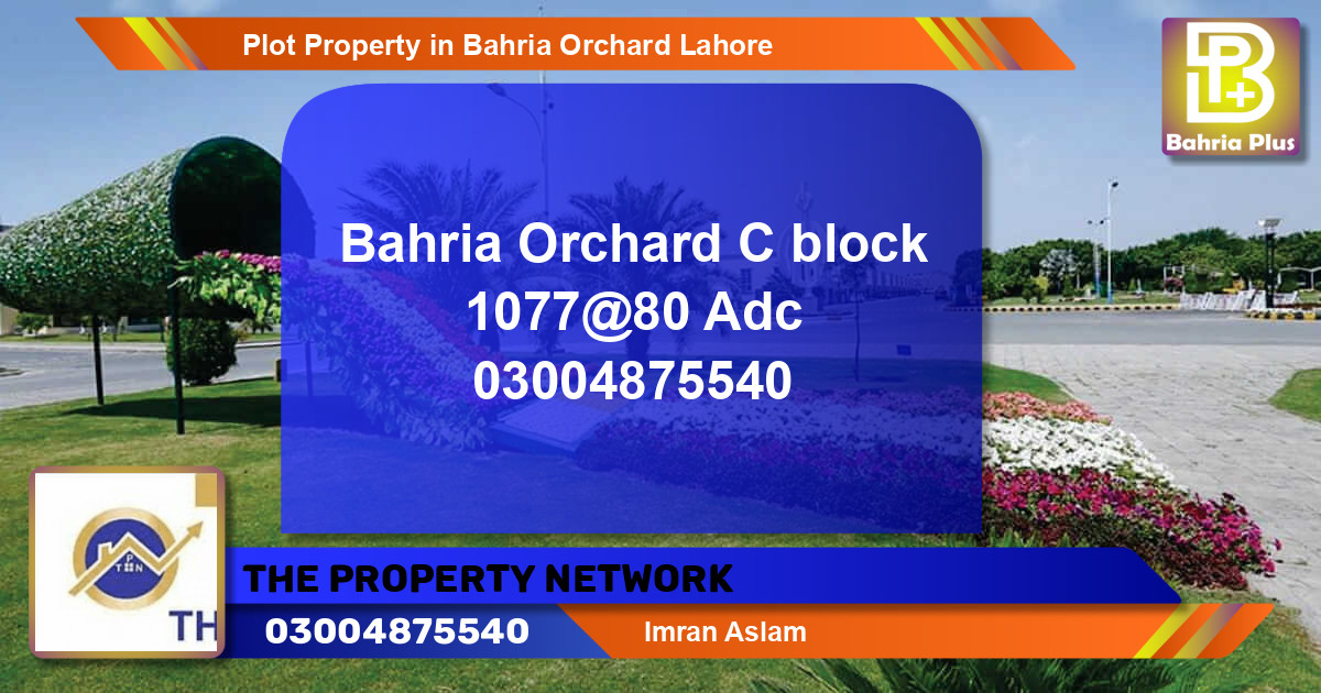 Residential Plot for Sale in Bahria Orchard, Lahore - (BP-77232)