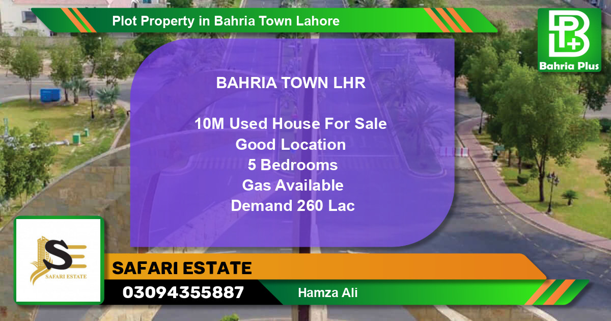 Residential Plot for Sale in Bahria Town, Lahore - (BP-77242)