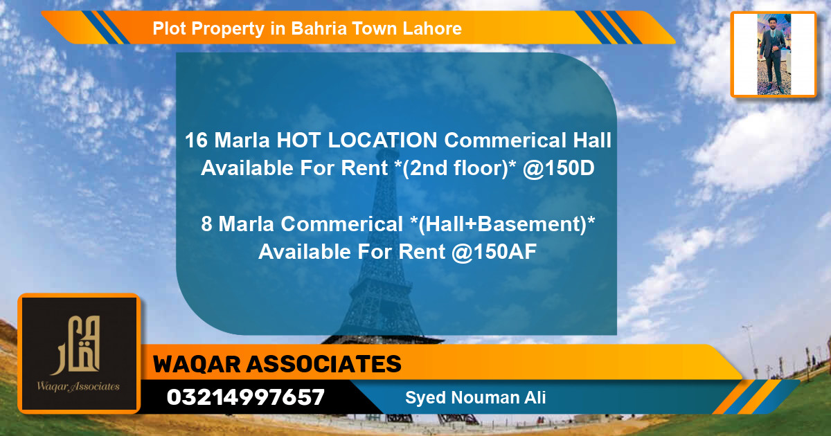 Residential Plot for Sale in Bahria Town, Lahore - (BP-77250)