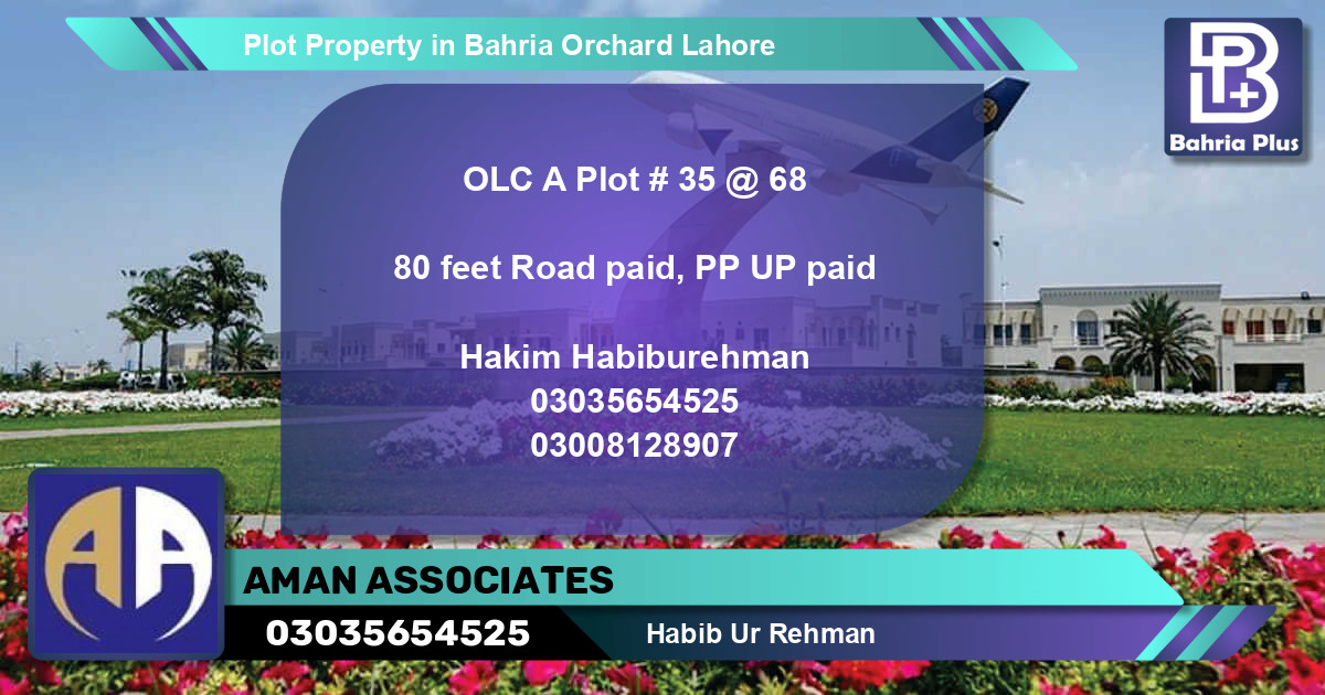Residential Plot for Sale in Bahria Orchard, Lahore - (BP-77252)