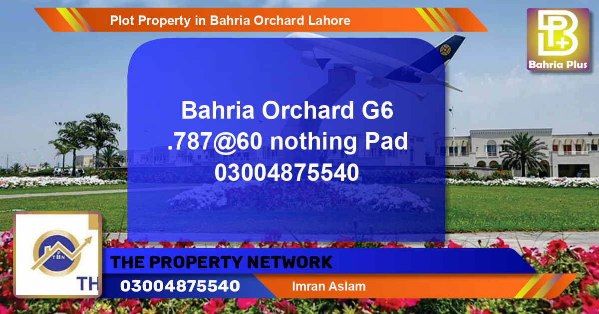 Residential Plot for Sale in Bahria Orchard, Lahore - (BP-77259)
