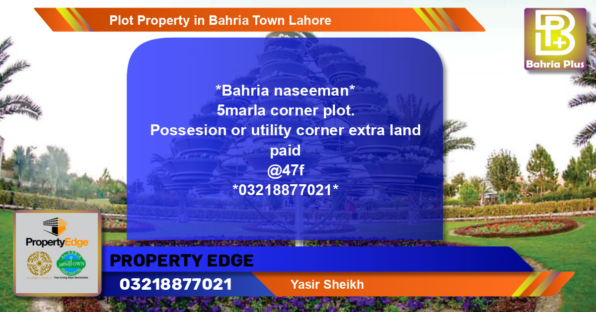 Residential Plot for Sale in Bahria Town, Lahore - (BP-77291)