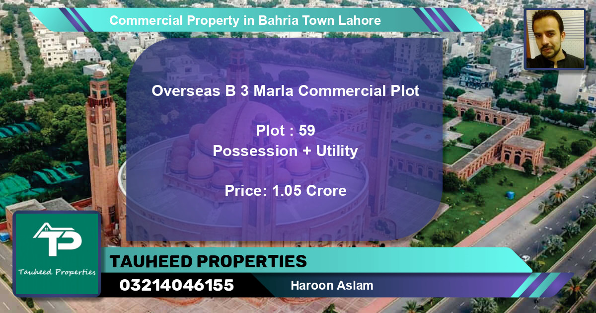 Commercial Property for Sale in Bahria Town, Lahore - (BP-77306)