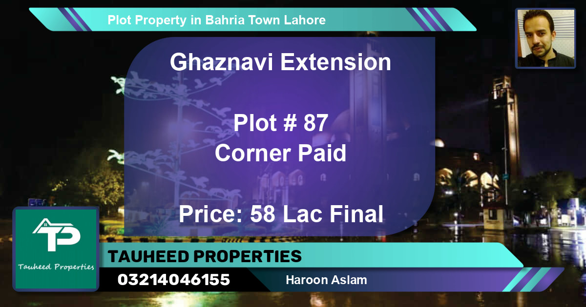 Residential Plot for Sale in Bahria Town, Lahore - (BP-77309)
