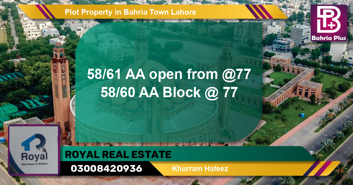 Residential Plot for Sale in Bahria Town, Lahore - (BP-77331)