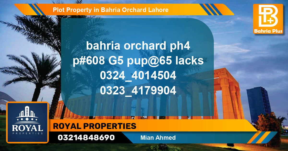 Residential Plot for Sale in Bahria Orchard, Lahore - (BP-77368)