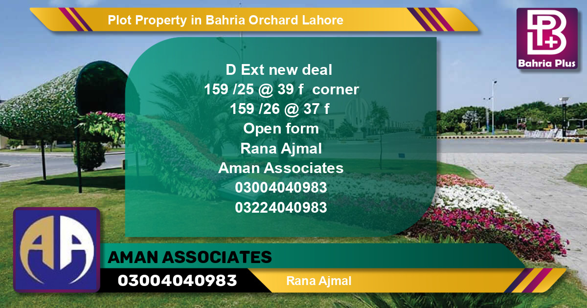 Residential Plot for Sale in Bahria Orchard, Lahore - (BP-77391)