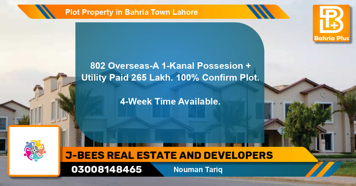 Residential Plot for Sale in Bahria Town, Lahore - (BP-77428)