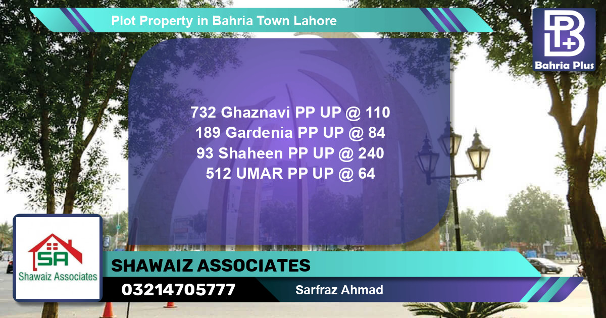 Residential Plot for Sale in Bahria Town, Lahore - (BP-77444)