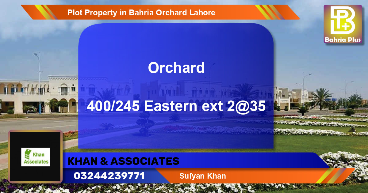 Residential Plot for Sale in Bahria Orchard, Lahore - (BP-77450)