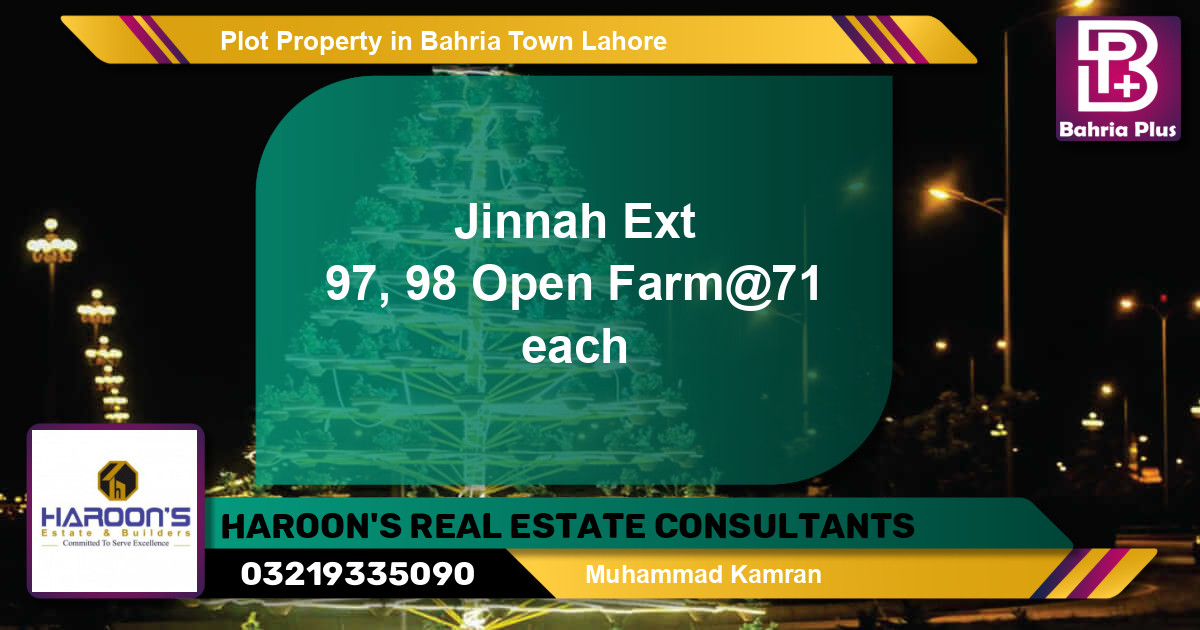 Residential Plot for Sale in Bahria Town, Lahore - (BP-77451)