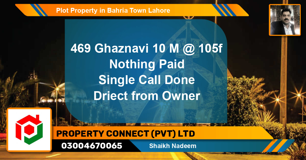Residential Plot for Sale in Bahria Town, Lahore - (BP-77458)