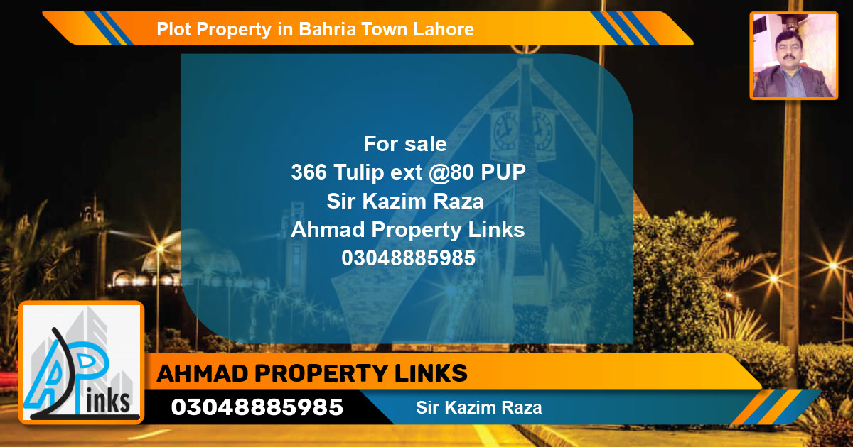 Residential Plot for Sale in Bahria Town, Lahore - (BP-77474)