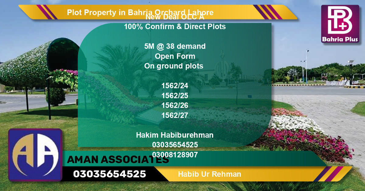 Residential Plot for Sale in Bahria Orchard, Lahore - (BP-77479)