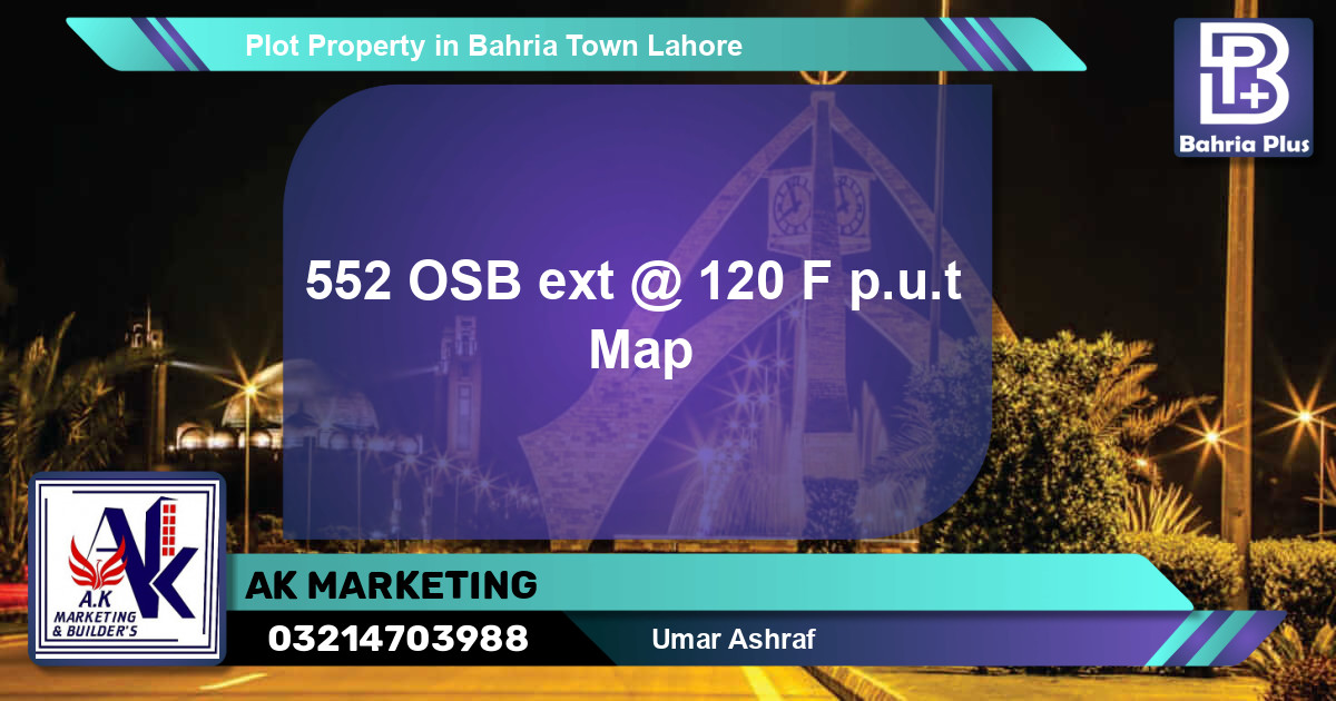 Residential Plot for Sale in Bahria Town, Lahore - (BP-77526)