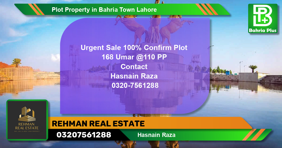 Residential Plot for Sale in Bahria Town, Lahore - (BP-77534)