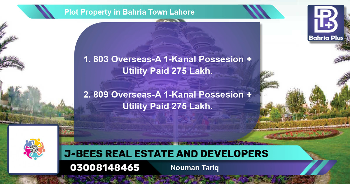 Residential Plot for Sale in Bahria Town, Lahore - (BP-77540)