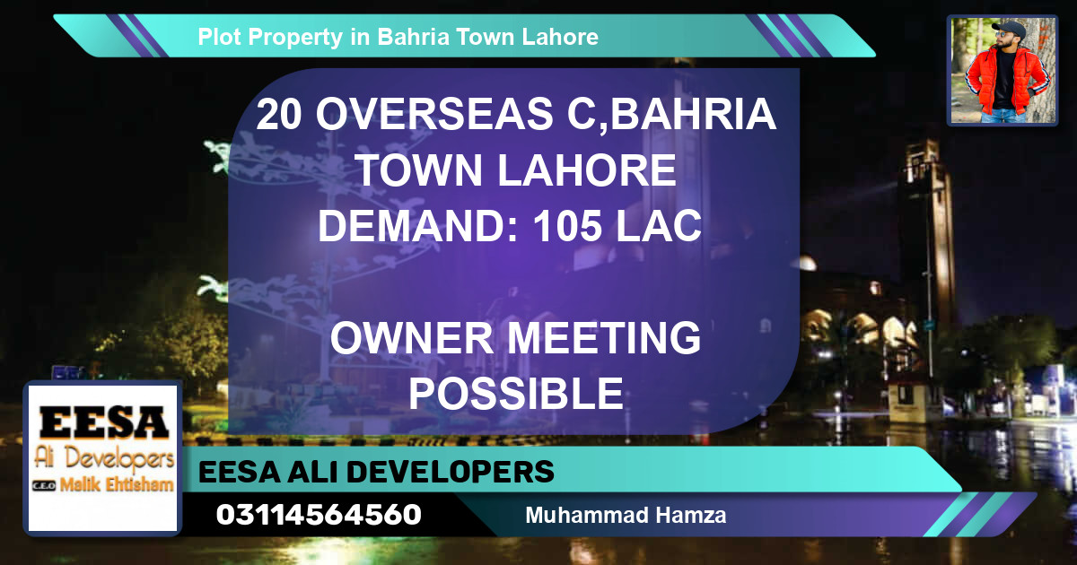 Residential Plot for Sale in Bahria Town, Lahore - (BP-77614)
