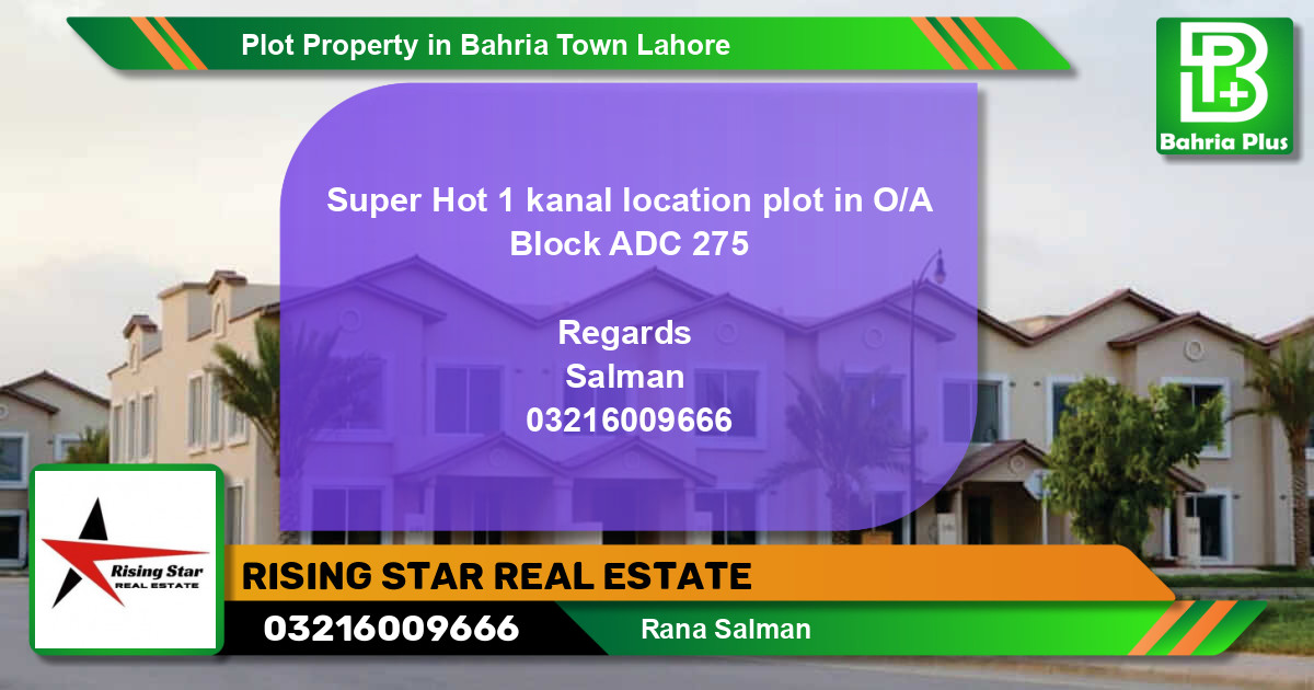 Residential Plot for Sale in Bahria Town, Lahore - (BP-77646)