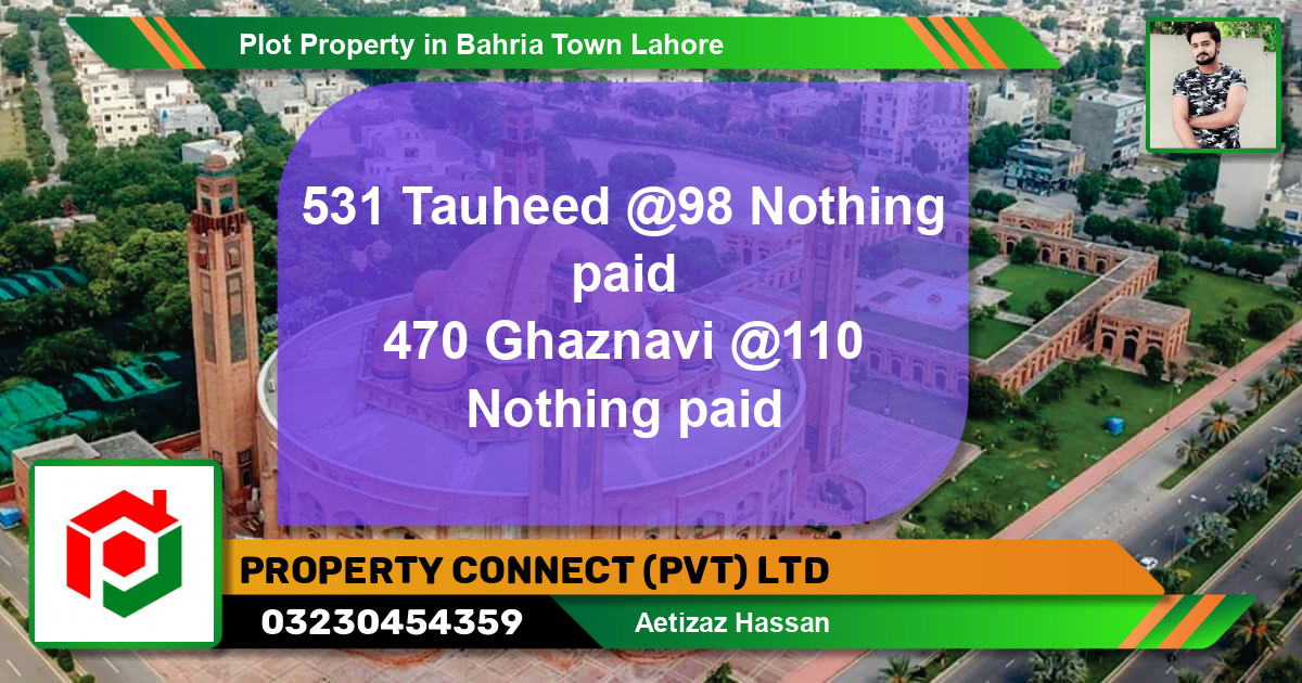 Residential Plot for Sale in Bahria Town, Lahore - (BP-77653)