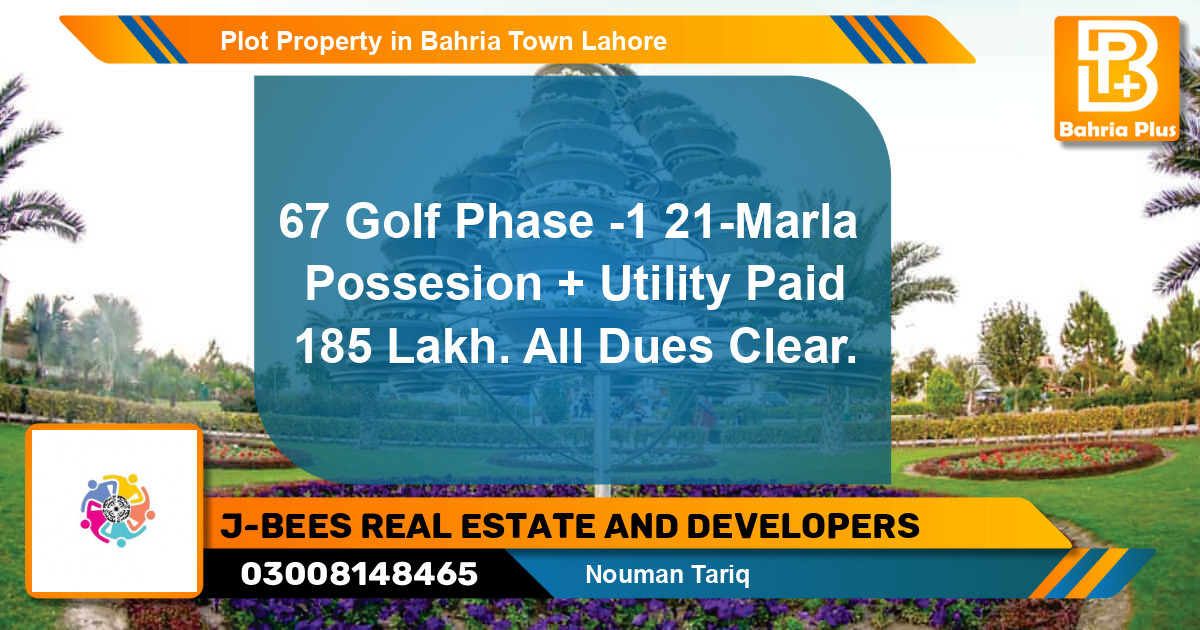 Residential Plot for Sale in Bahria Town, Lahore - (BP-77723)